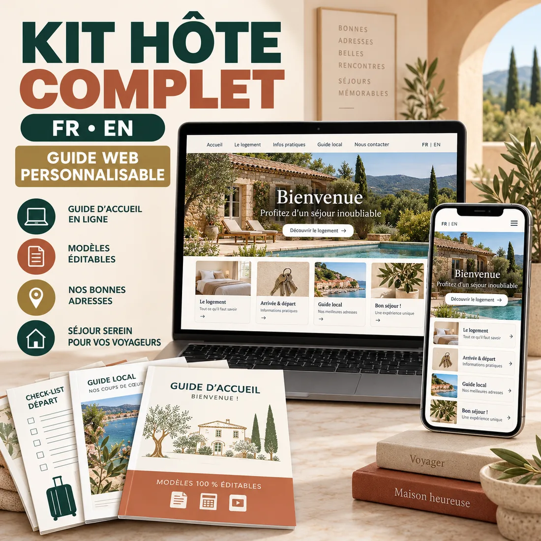 Le Host Kit : documents d’accueil bilingues et guide web sur mobile